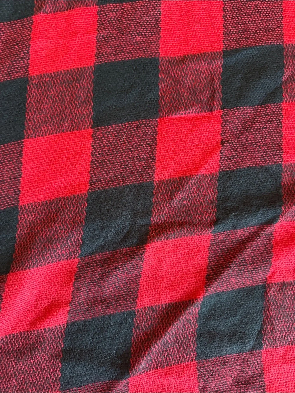 Buffalo Check Throw Blanket - Red and Black